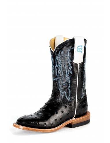 Anderson Bean Black Ostrich Print Children's Boot les ligaments