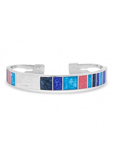 Montana Silversmiths Wrangler Shades Of Blue Mosaic Cuff online