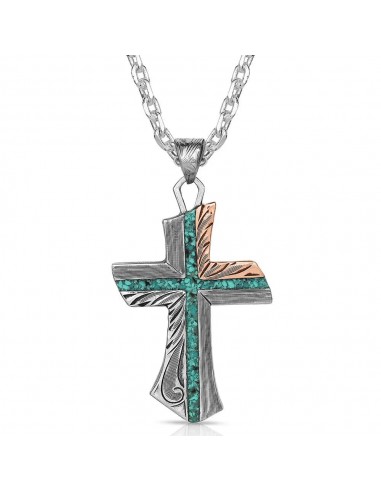 Inner Light Turquoise Cross Necklace s'inspire de l'anatomie humaine