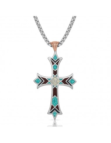 American Legends Embracing Faith Cross Necklace soldes