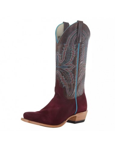 Macie Bean Ladies' Burgandy Roughout Boot Véritable concentré