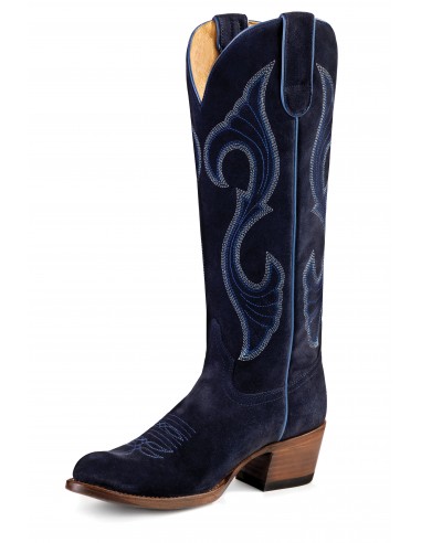 Macie Bean Marine Blue Suede Ladies' Boot Les magasins à Paris