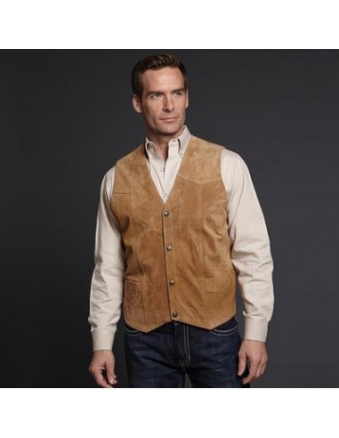 Cripple Creek Men's Snap Leather Vest de l' environnement