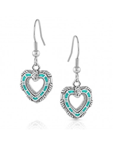 Montana Silversmiths Love Conquers All Heart Earrings de France