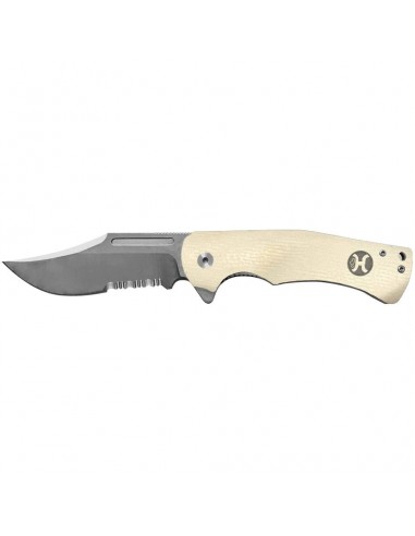 Hooey White G10 Clip Point Flipper s'inspire de l'anatomie humaine