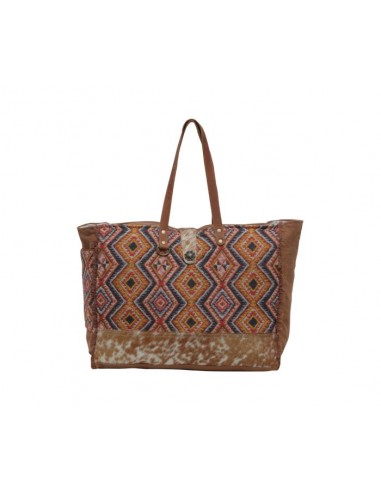 Myra Geometric Blues Weekender Bag Livraison rapide