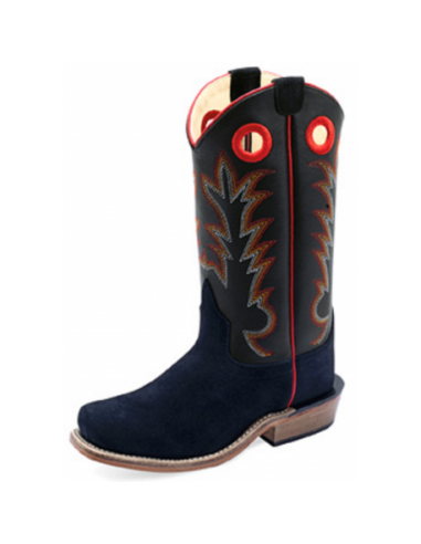 Old West Black Suede Youth Boot le concept de la Pate a emporter 