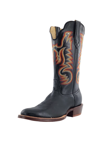 R. Watson Black Smooth Ostrich Boot Comparez plus de prix