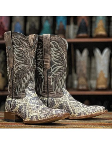 MEN'S TANNER MARK RATTLE SNAKE PRINT BOOTS pas chere