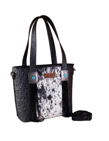 Wrangler Concealed Carry Hair On Tote in Black - Montana West en stock