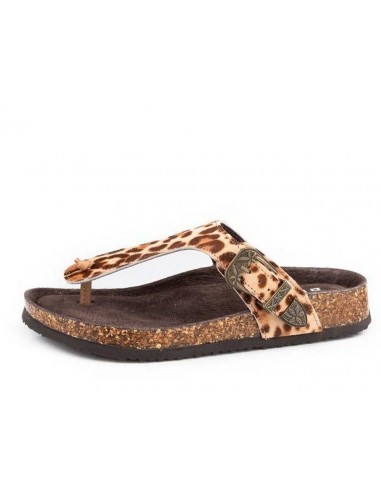 Roper Ladies' Leopard Hide Sandal les ligaments