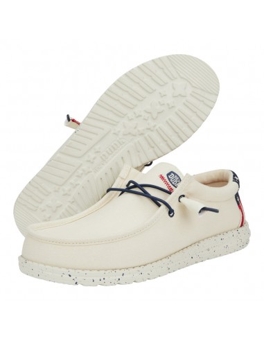 Hey Dude Men's Off White Wally Americana Shoe prix