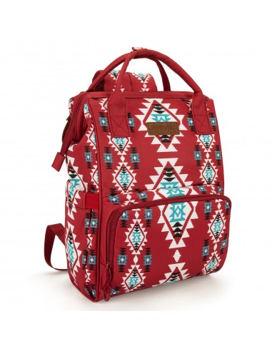 Montana West Wrangler Southwestern Callie Backpack - Burgundy 2 - 3 jours ouvrés.