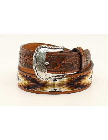 Nocona Beaded Inlay Men's Belt Les magasins à Paris