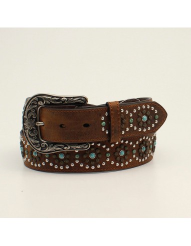 Nocona Circle Turquoise Studded Ladies' Belt en ligne