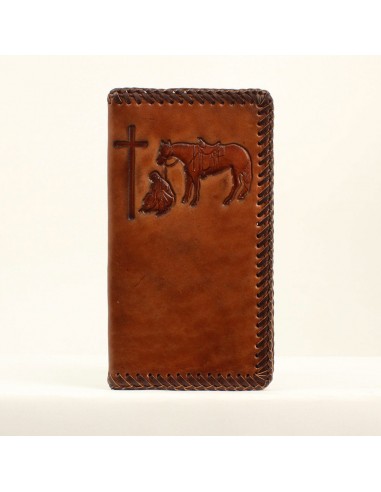 Nocona Embossed Cross Rodeo Wallet de pas cher