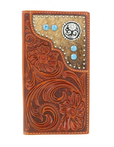 Nocona Hair On Floral Wallet sur le site 