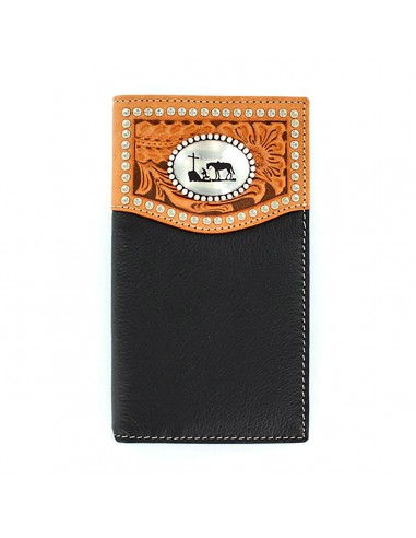 Nocona Overlay Praying Cross Rodeo Wallet 2 - 3 jours ouvrés.