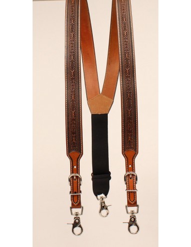 Nocona Tooled Suspenders Amélioration de cerveau avec