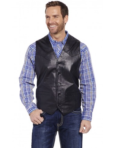 Cripple Creek Black Button Lamb Men's Vest sur le site 