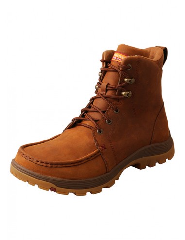 Twisted X Lace Up Oblique Toe Men's Work Boot Véritable concentré