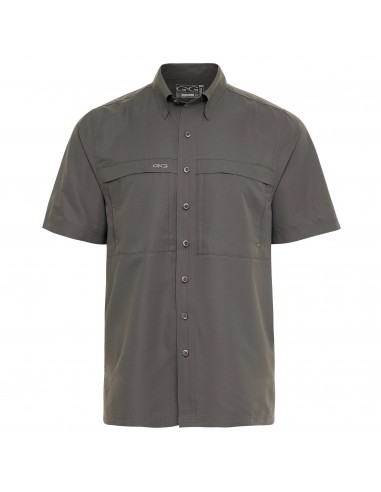 GameGuard Gunmetal Short Sleeve Microfiber Button Down Men's Shirt 2 - 3 jours ouvrés.