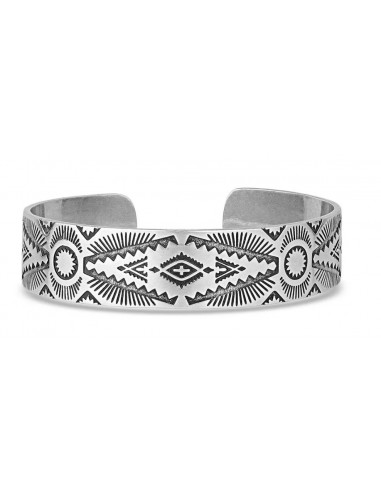 Montana Silversmiths Shimmering Depths Geometric Cuff Bracelet en ligne des produits 