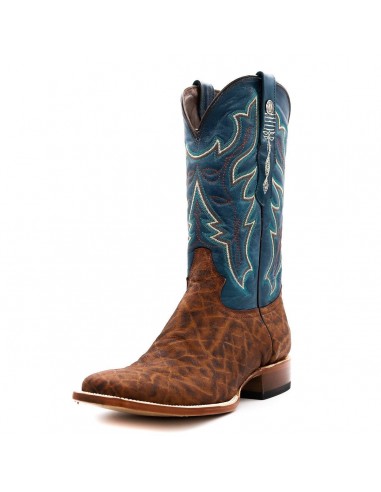 Tanner Mark Cognac Elephant Print Men's Boot pas cher 